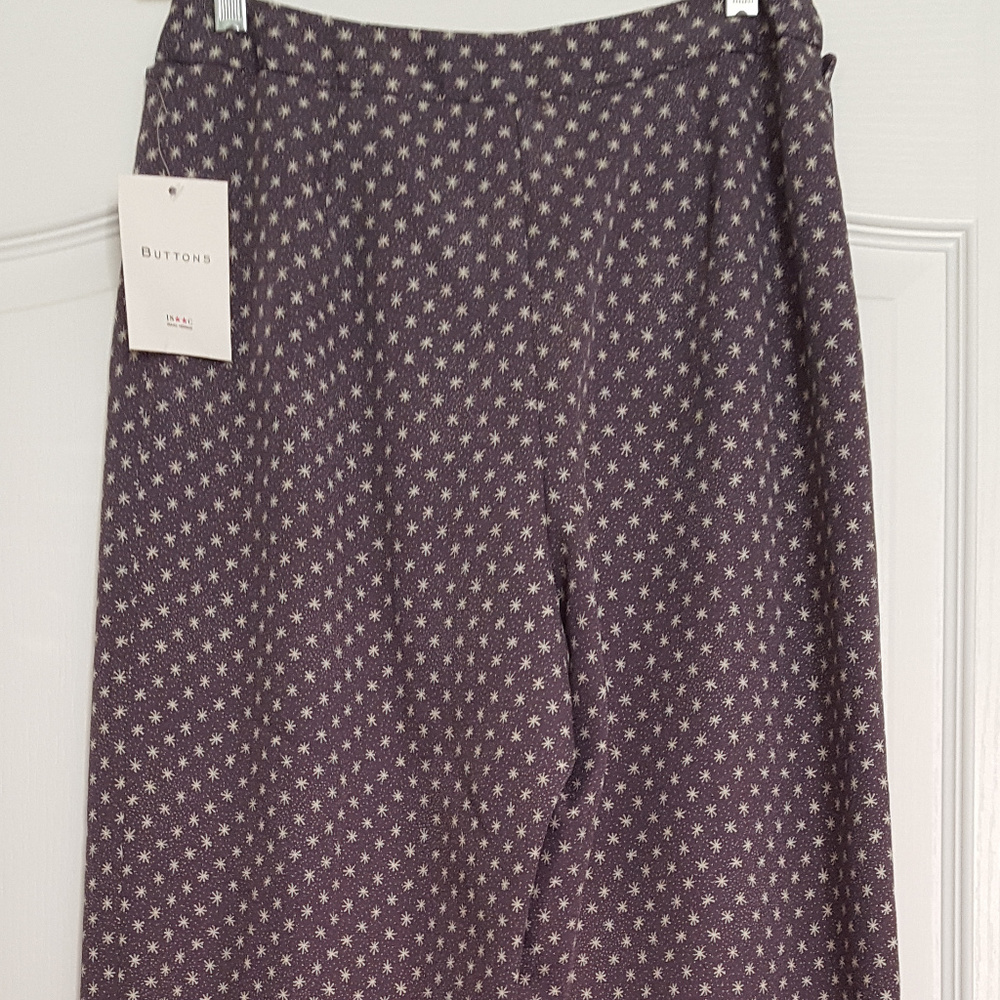 ISAAC MIZRAHI 90s Vintage IS**C Gray Star Pants S - Picture 5 of 5